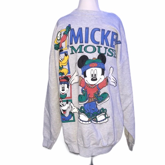 Disney Tops - Winter Warm Themed Mickey Mouse Sweatshirt